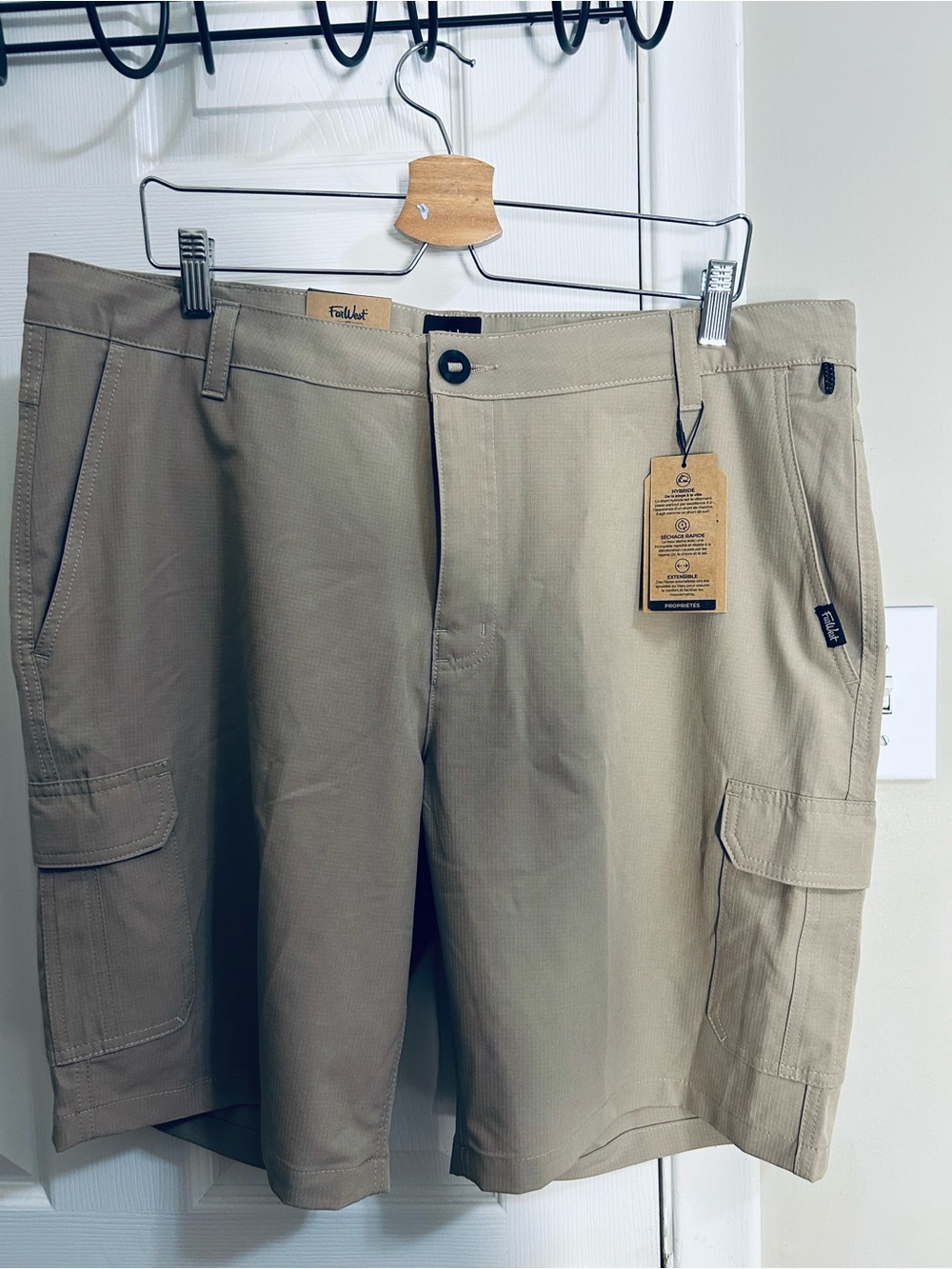 Farwest - Men's Cargo Shorts in Khaki